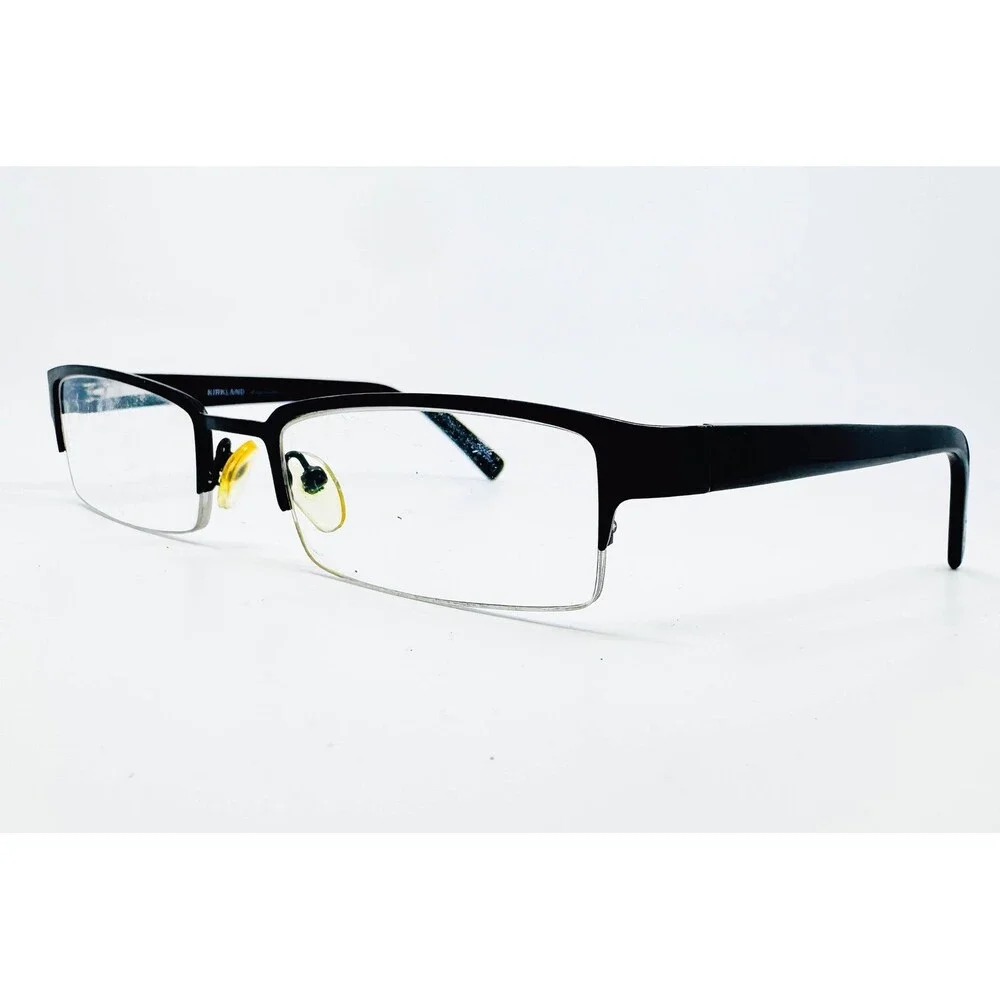 Kirkland Signature Eyeglasses Mens Black Planet Half Rim Recycled 51/19/130